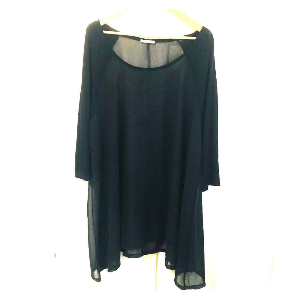 Marselle sheer black top